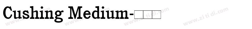 Cushing Medium字体转换
